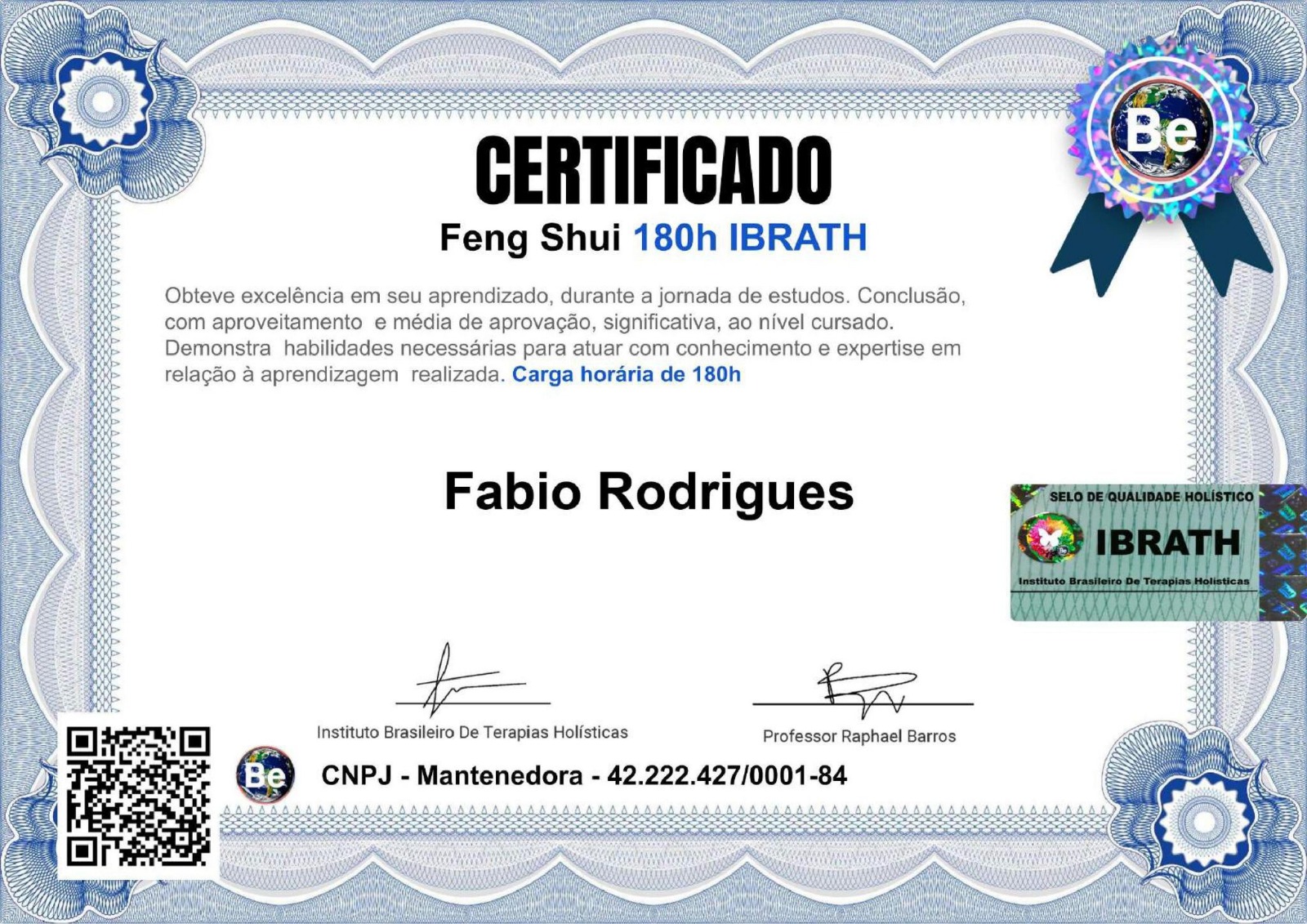 Certificado Feng-Shui
